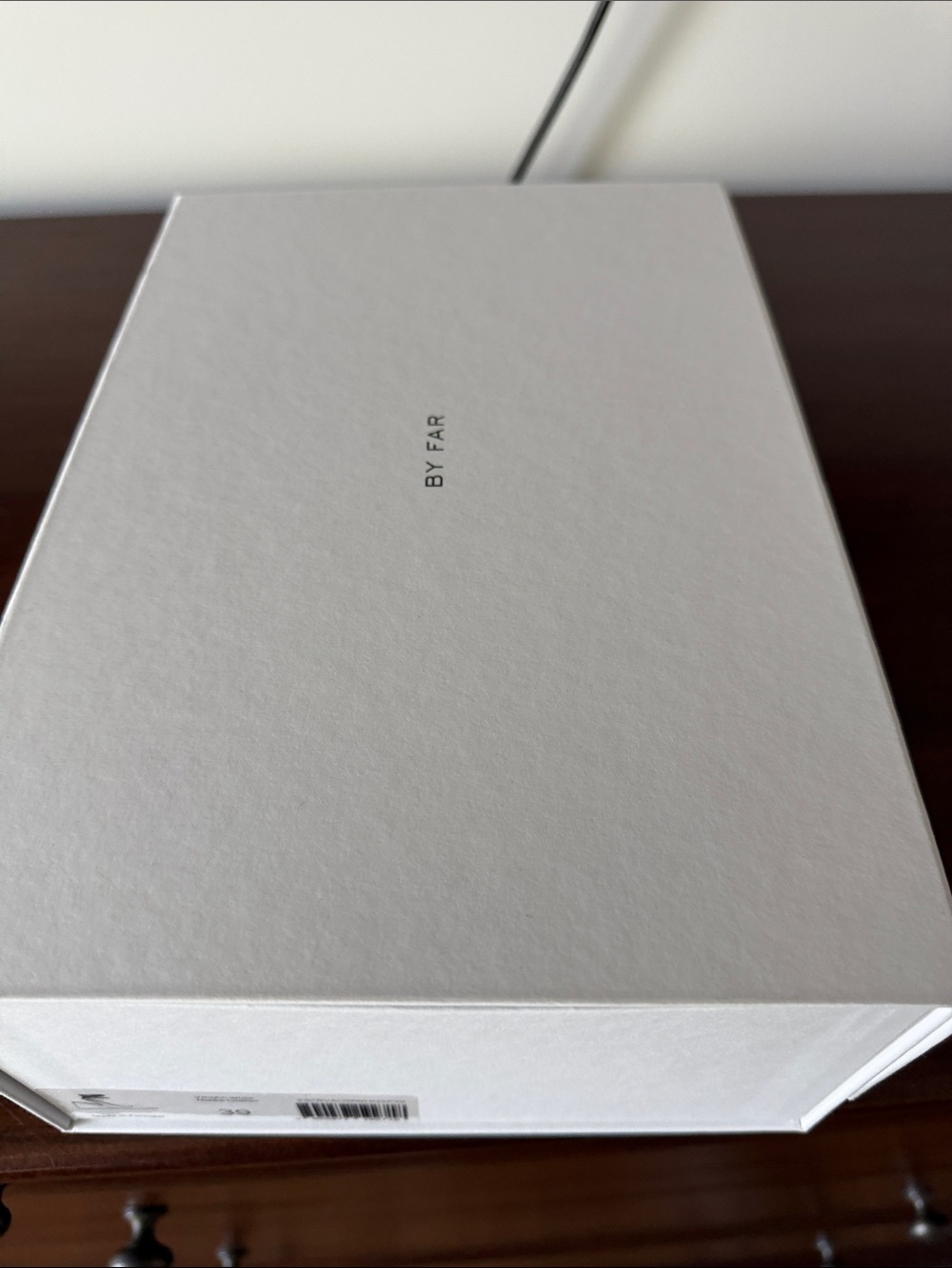 BY FAR White Minimalist Branded Box